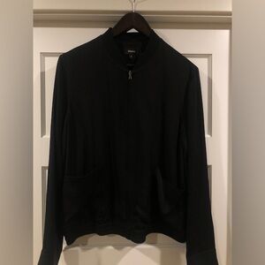 Theory Black Bomber Jacket